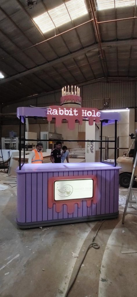 تصميم ستاند معرض رابيت هول - تصميم بوثات المعارض فكرة حديثة
